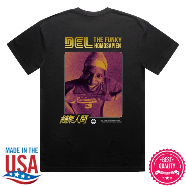 kenny Rhymesayers Merch Store Del Kanji Shirt Black kenny Rhymesayers Merch Store Del Kanji Shirt Black