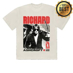 kenny Richard Ashcroft Merch Store Ra Live 2025 Beige Tour Shirt kenny Richard Ashcroft Merch Store Ra Live 2025 Beige Tour Shirt