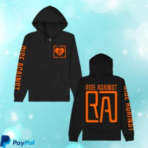kenny Rise Against Merch Store Square Heartfist Ra Logo Zip Up Hoodie
