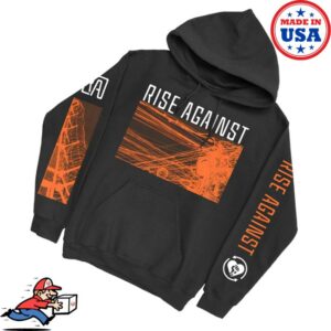 kenny Rise Against Merch Store Wire Pullover Hoodie Blacks kenny Rise Against Merch Store Wire Pullover Hoodie Blacks