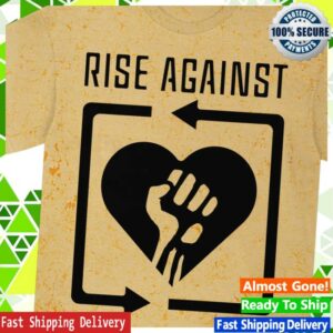 kenny Rise Against Store Official Heart Fist Logo T Shirte