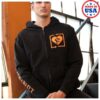 kenny Rise Against Store Official Square Heartfist Ra Logo Zip Up Hoodiesd