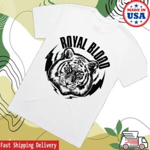 kenny Royal Blood Merch Store Royal Blood Tiger Shirt Whites