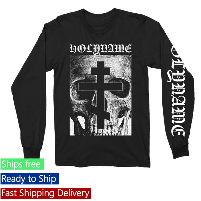 kenny Rtvl Merch Holyname Three Bar Cross Long Sleeve Shirt kenny Rtvl Merch Holyname Three Bar Cross Long Sleeve Shirt