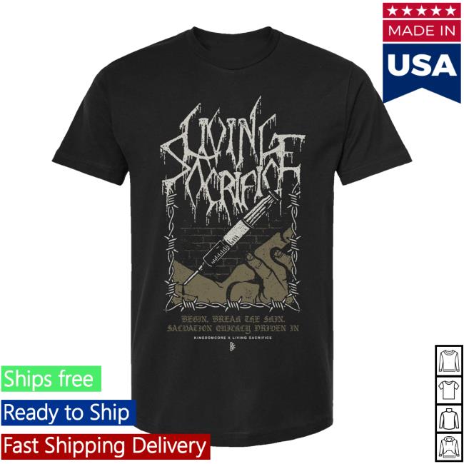 kenny Rtvl Merch Kingdom Core X Living Sacrifice Shirt kenny Rtvl Merch Kingdom Core X Living Sacrifice Shirt