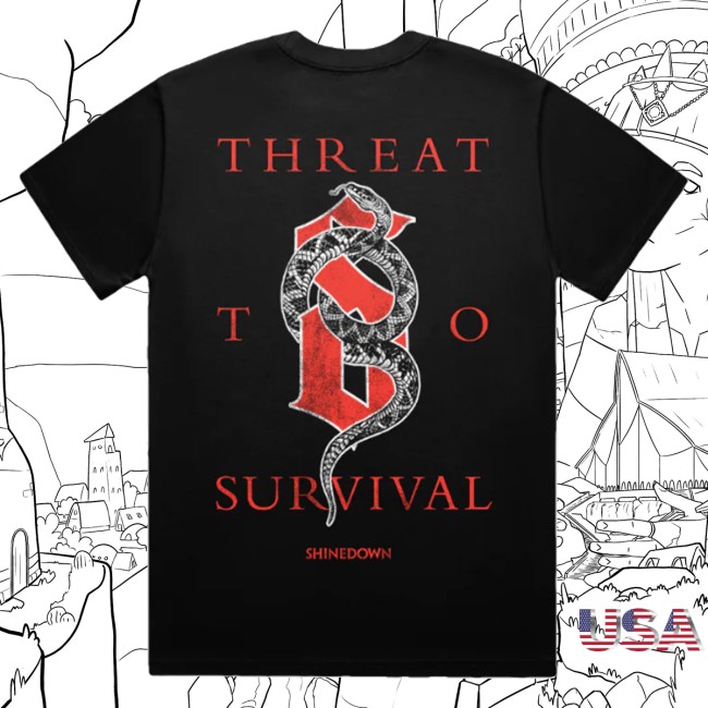 kenny Shinedown Merch Threat To Survival X Tee kenny Shinedown Merch Threat To Survival X Tee