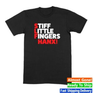 kenny Stiff Little Fingers Merch Store Hanx Black Shirt