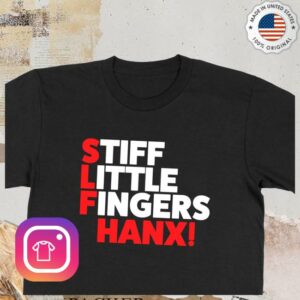 kenny Stiff Little Fingers Merch Store Hanx Black Shirte