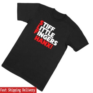 kenny Stiff Little Fingers Merch Store Hanx Black Shirts