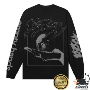 kenny Sumerian Records Merch Store Poppy Open Palms Black Longsleeve