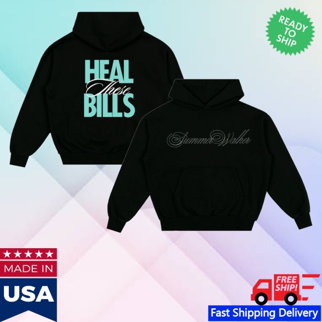 kenny Summer Walker Merch Store Heal These Bills Pullover Hoodie Blackss kenny Summer Walker Merch Store Heal These Bills Pullover Hoodie Blackss