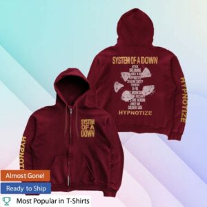 kenny System Of A Down Merch Store Hypnotize Zip Hoodie