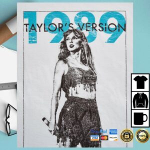 kenny Taylor Swift Merch 1989 Taylors Version White Shirt