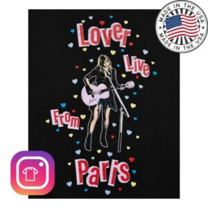 kenny Taylor Swift Merch Store Lover Live From Paris Black Hoodies