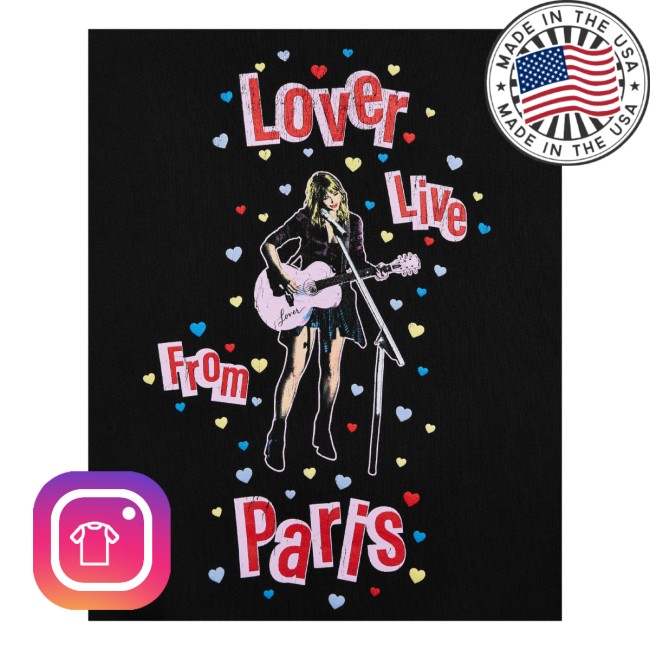 kenny Taylor Swift Merch Store Lover Live From Paris Black Hoodies kenny Taylor Swift Merch Store Lover Live From Paris Black Hoodies