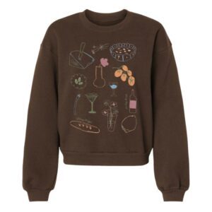 kenny That Cheese Plate Merch Store Aperitivo Hour Cropped Crewneck