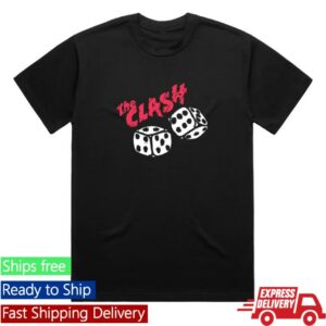 kenny The Clash Official Store Merch The Clash Rolling Dice Black Shirt