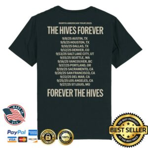 kenny The Hives Merch Store The Hives Forever Forever The Hives Rasterized Black Shirt