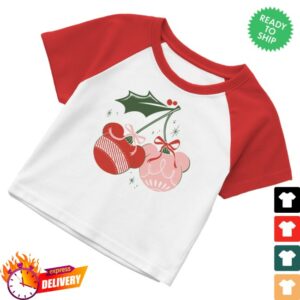 kenny The Lost Bros Merch Holiday Cherries Raglan Crop Tee0