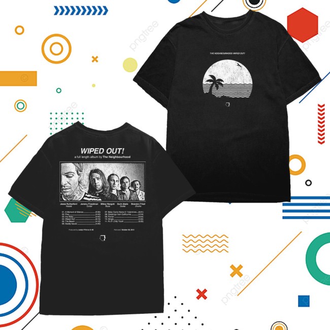 kenny The Neighbourhood Merch Wiped Out! Album Tee1 kenny The Neighbourhood Merch Wiped Out! Album Tee1