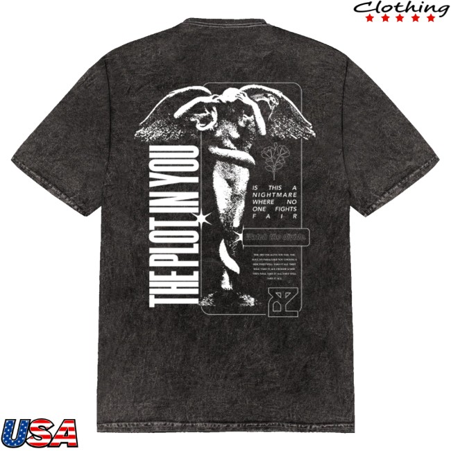 kenny The Plot In You Merch Stone Wash Angel Tee0 kenny The Plot In You Merch Stone Wash Angel Tee0