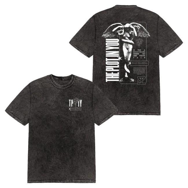 kenny The Plot In You Merch Stone Wash Angel Tee1 kenny The Plot In You Merch Stone Wash Angel Tee1