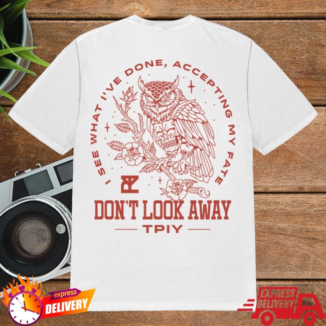 kenny The Plot In You Merch White Owl Tee1 kenny The Plot In You Merch White Owl Tee1