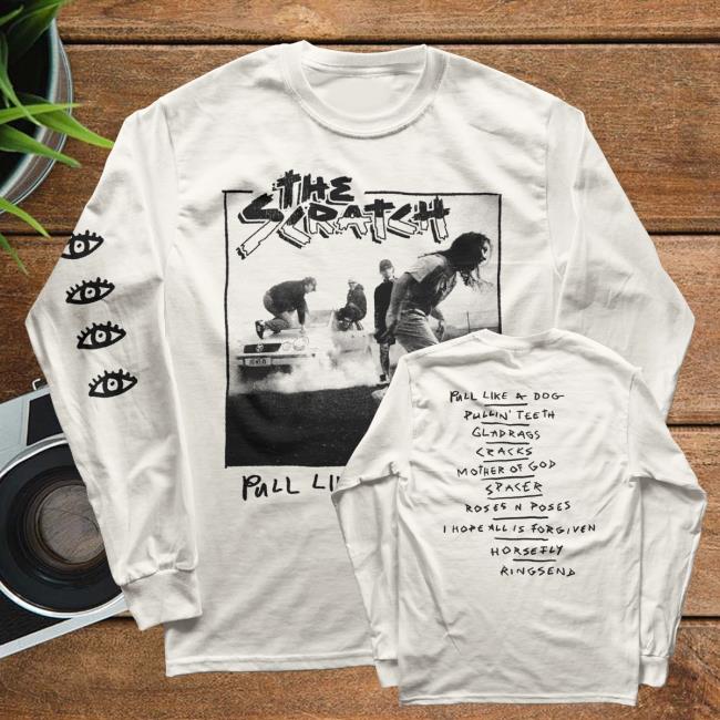 kenny The Scratch Merch Shop Pull Like A Dog White Long Sleeve Shirt kenny The Scratch Merch Shop Pull Like A Dog White Long Sleeve Shirt