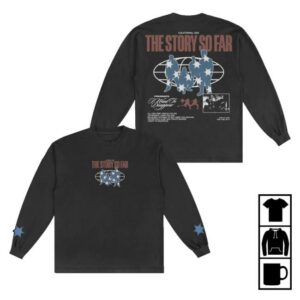 kenny The Story So Far Shop Merch Store Stars Stripes Long Sleeve Shirt