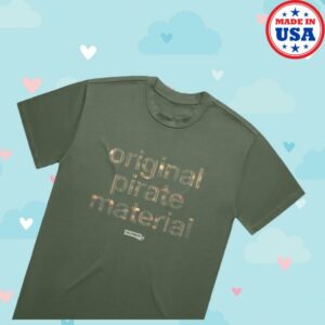 kenny The Streets Store Merch Original Pirate Material Text Khaki Shirtw