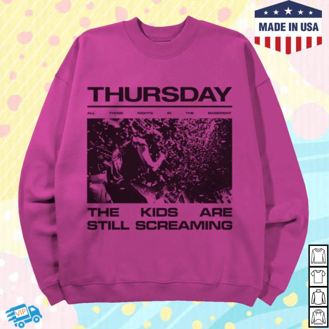 kenny Thursday Merch Shop Still Screaming Pinko Sweatshirt kenny Thursday Merch Shop Still Screaming Pinko Sweatshirt