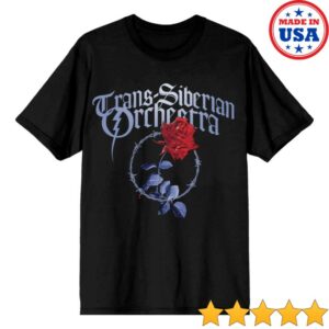 kenny Trans Siberian Orchestra Merch Store Barbed Wire Rose Shirt