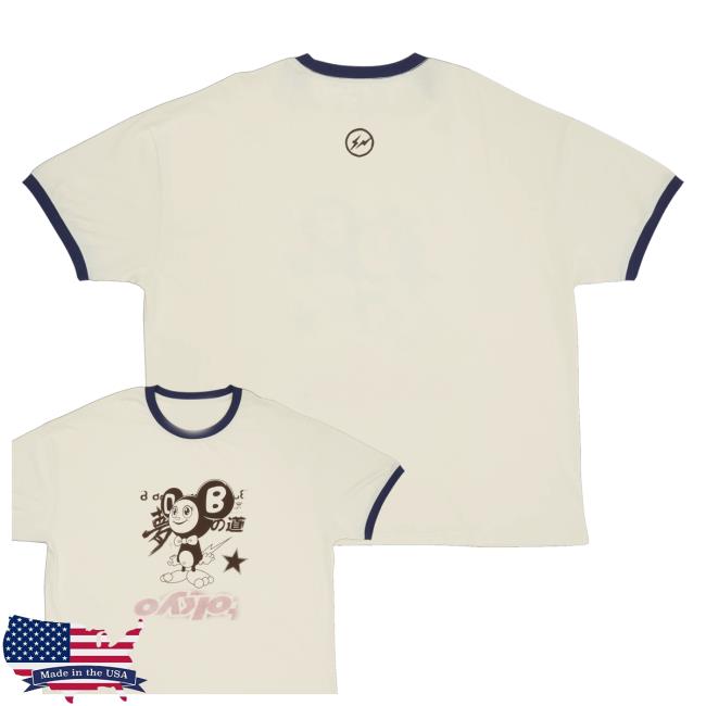 kenny Travis Scott Merch Shop Cj X Fragment X Takashi Murakami Tokyo Ringer Tee kenny Travis Scott Merch Shop Cj X Fragment X Takashi Murakami Tokyo Ringer Tee