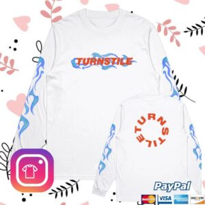 kenny Turnstile Merch Shop Turnstile Flames Long Sleeve Shirt