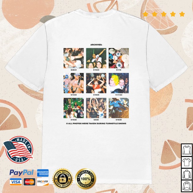 kenny Turnstile Merch Turnstile Archives White Tee kenny Turnstile Merch Turnstile Archives White Tee