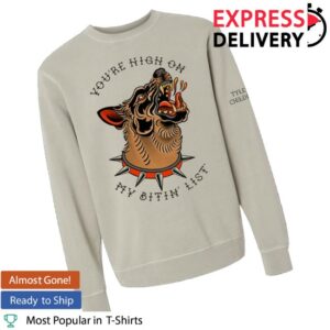 kenny Tyler Childers Merch Bitin List Dog Crew Fleece0
