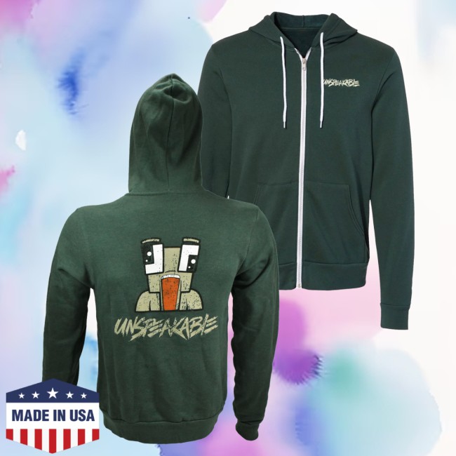kenny Unspeakable Merch Army Green Zipper Hoodie0 kenny Unspeakable Merch Army Green Zipper Hoodie0