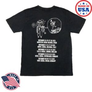 kenny WASTE Hq Merch Store 2025 Black Tour Shirt