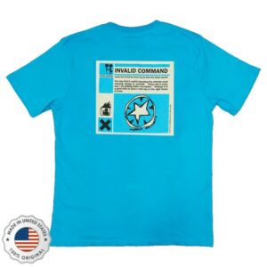 kenny WASTE Store Merch Fitter Happier Cyan Blue Patch Shirt kenny WASTE Store Merch Fitter Happier Cyan Blue Patch Shirt
