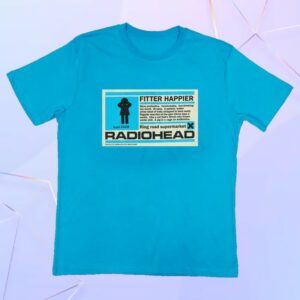 kenny WASTE Store Merch Fitter Happier Cyan Blue Patch Shirt1 kenny WASTE Store Merch Fitter Happier Cyan Blue Patch Shirt1