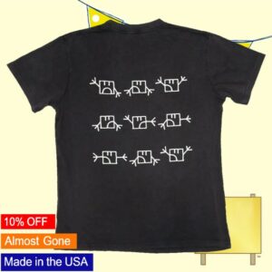 kenny WASTE Store Merch Semaphore Black Shirt kenny WASTE Store Merch Semaphore Black Shirt