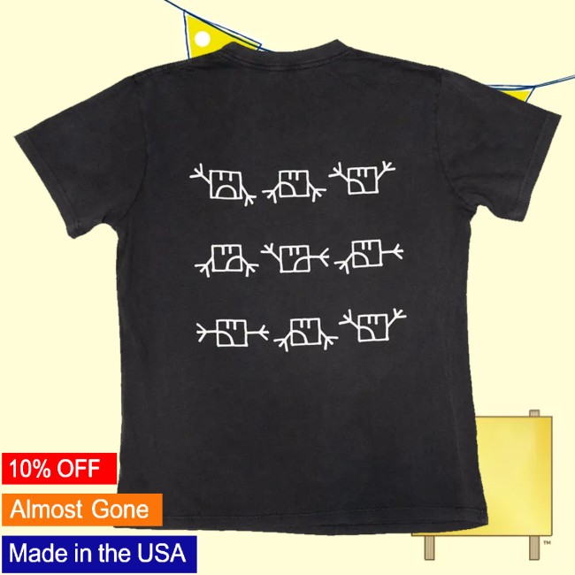 kenny WASTE Store Merch Semaphore Black Shirt kenny WASTE Store Merch Semaphore Black Shirt