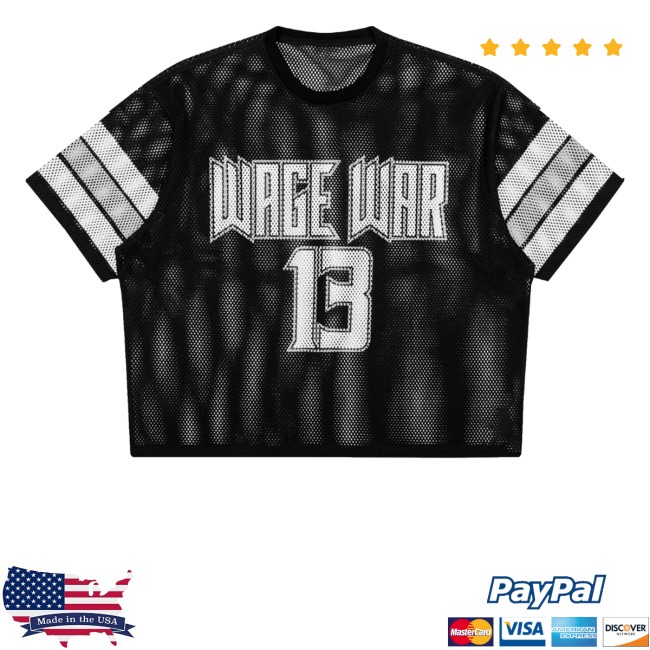kenny Wage War Merch Store Stigma Cropped Mesh Jersey kenny Wage War Merch Store Stigma Cropped Mesh Jersey