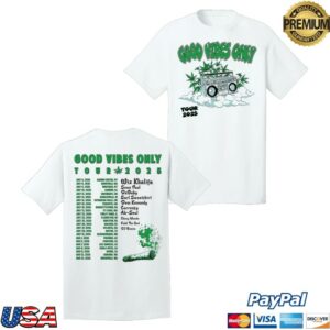 kenny Wiz Khalifa Merch Good Vibes Only Tour Stereo Tee0 kenny Wiz Khalifa Merch Good Vibes Only Tour Stereo Tee0