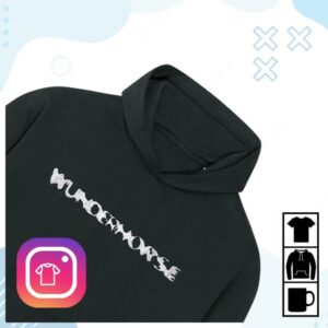 kenny Wunderhorse Band Merch Shop Winter Logo Black Hoodiew
