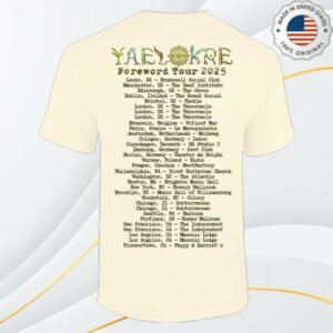 kenny Yaelokre Merch The Lark Foreword Cream Tour T Shirt0