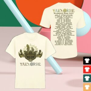 kenny Yaelokre Merch The Lark Foreword Cream Tour T Shirt1