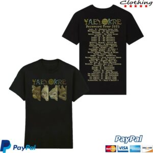 kenny Yaelokre Merch The Lark Lined Up Black Tour T Shirt0