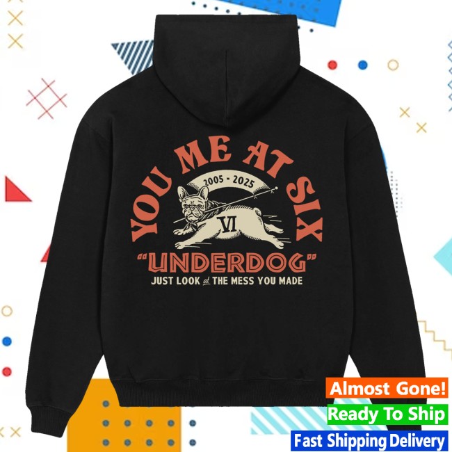 kenny You Me At Six Merch Underdog Hoodie kenny You Me At Six Merch Underdog Hoodie