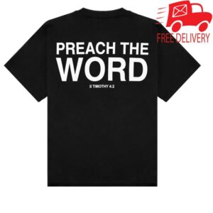 kenny sau 2819 Store Merch Shop Preach The Word Black Shirt